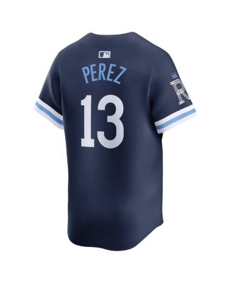 Men's Salvador Perez Navy Kansas City Royals City Connect Limited Jersey