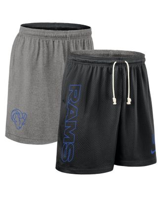 Nike - Men's Black Los Angeles Rams Sideline Reversible Performance Shorts