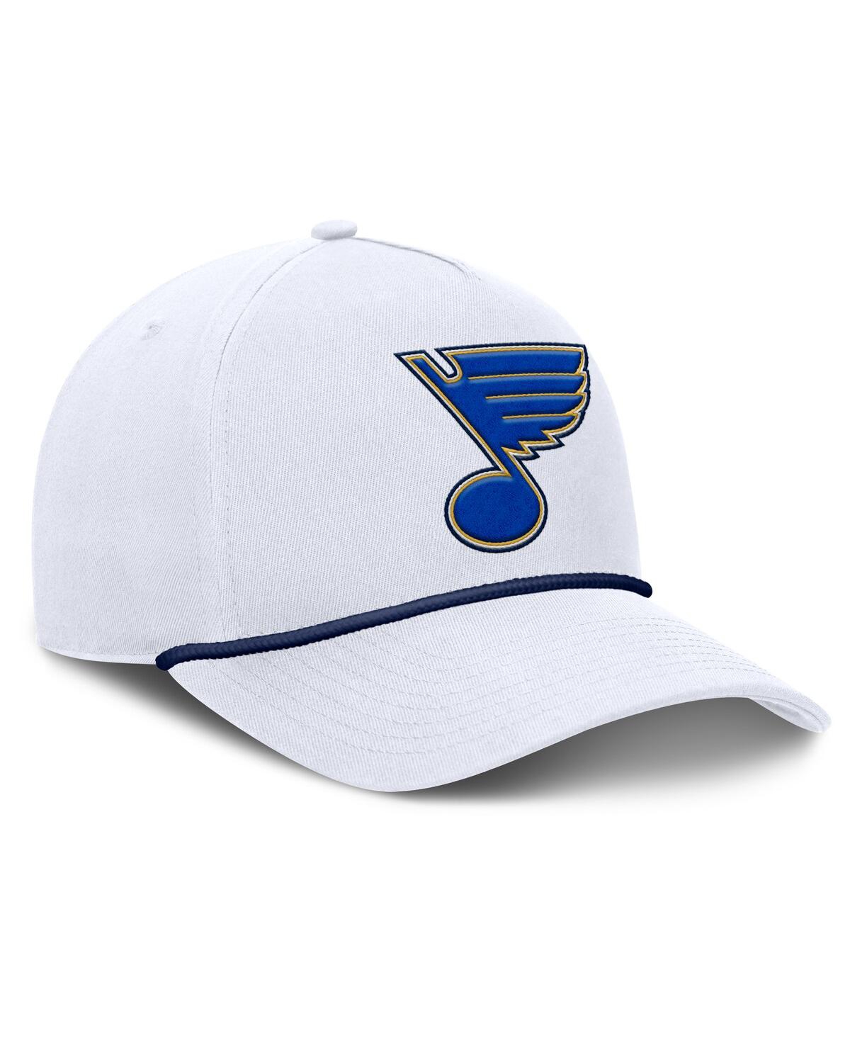 Fanatics Men's White St. Louis Blues Rope A-frame Adjustable Hat