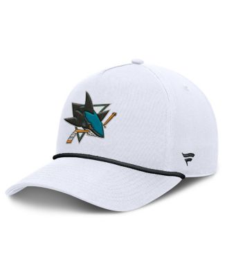 Fanatics - Men's White San Jose Sharks Rope A-Frame Adjustable Hat