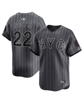 Nike - Men's Juan Soto Gray New York Mets City Connect Limited Jersey