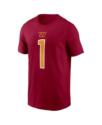 Men's Deebo Samuel Sr Burgundy Washington Commanders Name Number T-Shirt