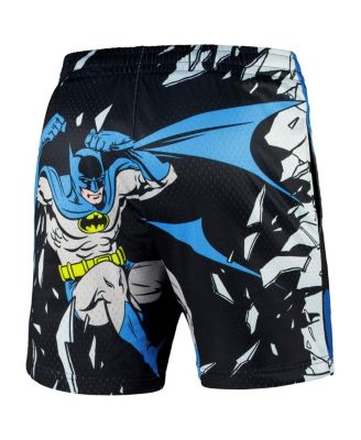 Men's Black Batman Big Print Mesh Shorts