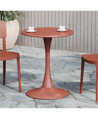 Playa 23.5" Round Indoor/Outdoor Metal Dining Table
