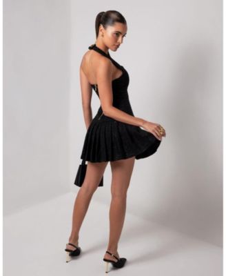 Women's Tweed Flare Mini Dress