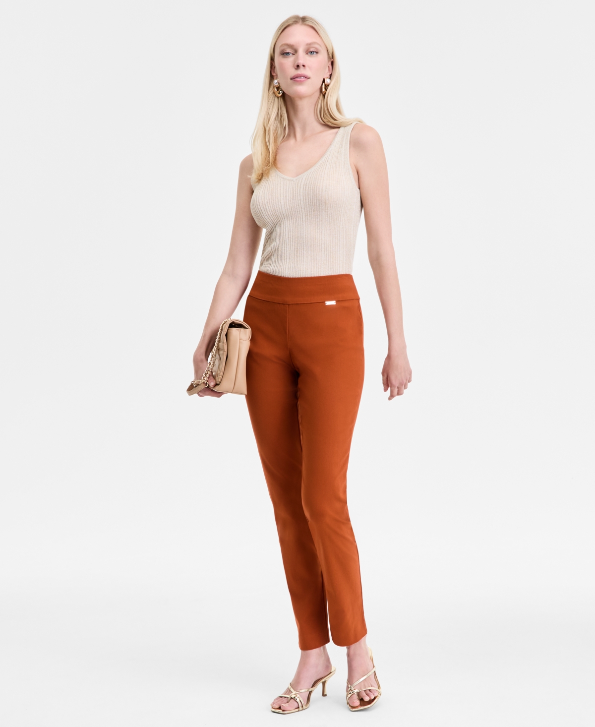 Inc International Concepts Women's Mid-rise Skinny Pants, Regular, Long & Short Lengths, Created For Macy's