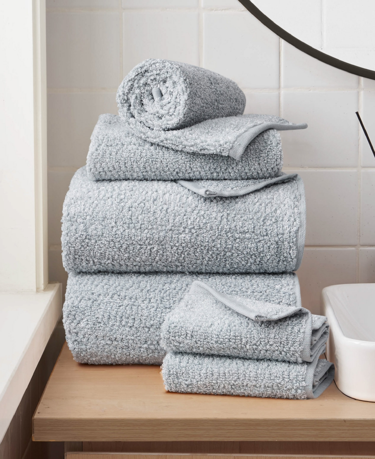 Shop Lucky Brand Luxurious Boucle Cotton 6-pc. Bath Towel Set