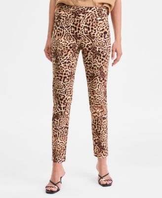 Women's Cheetah-Print Skinny Pants, Exclusively at Macy's