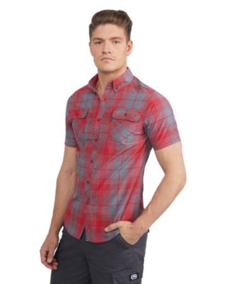 Men's Marled Work Short Sleeve Woven Shirt