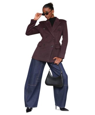 Women's Notched-Collar Blazer Coat