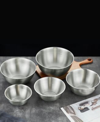 Art & Cook 5-Piece Nesting Stainless Steel Bowl Set - Macy's