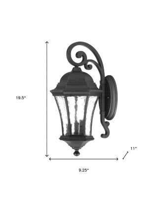 Tapered Lantern Hanging Wall Light – Decorative Lighting for Porch & Patio