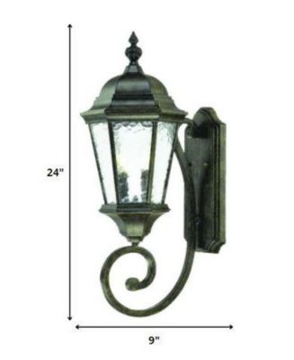 Two-Light Lantern Carousel Wall Light – Stylish Outdoor Wall Fixture