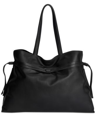 Poppy Extra Large Leather Drawstring Tote