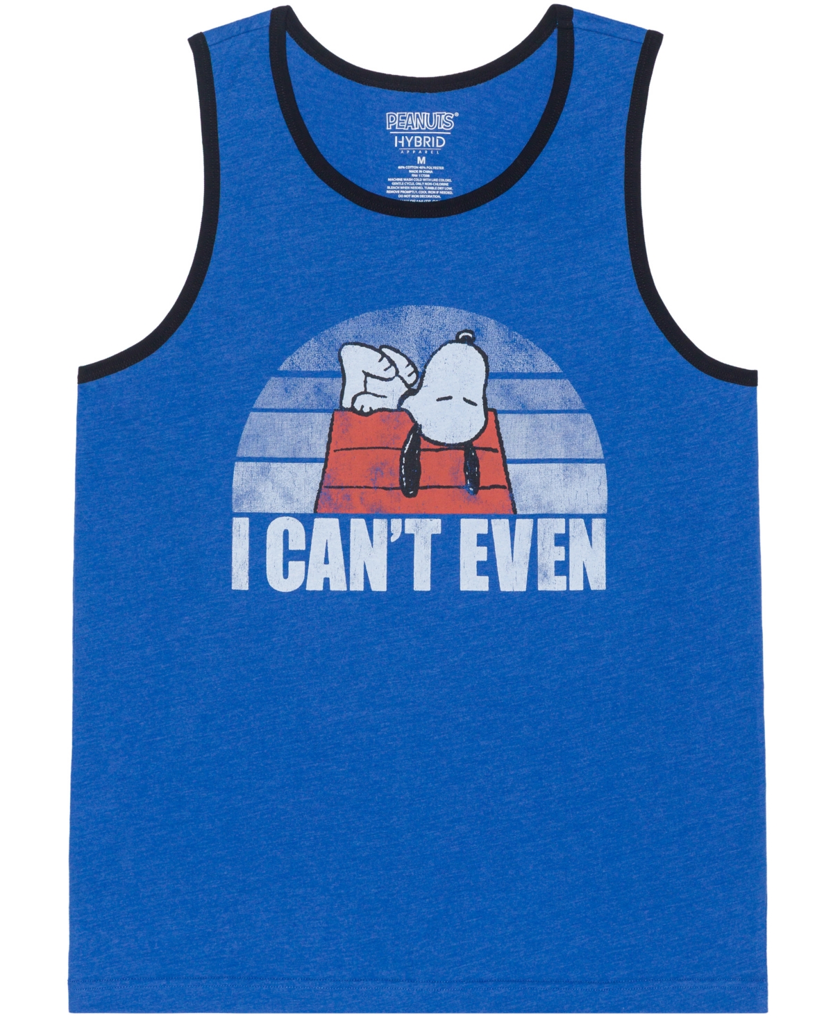 Men's Snoopy Tank Top - Royal blue