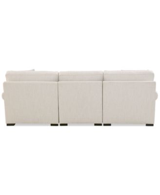 Radley Roll Arm 98" 3-Pc. Fabric Chaise Sectional, Exclusively at Macy's