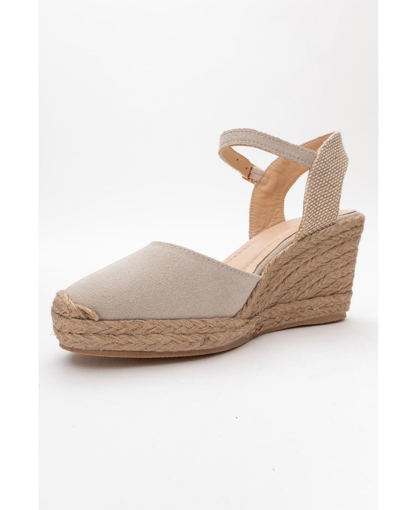 Женские замшевые эспадрильи Forever & Always Shoes Sinta на платформе, цвет: Бежевый замшевый кожаный — фото 5