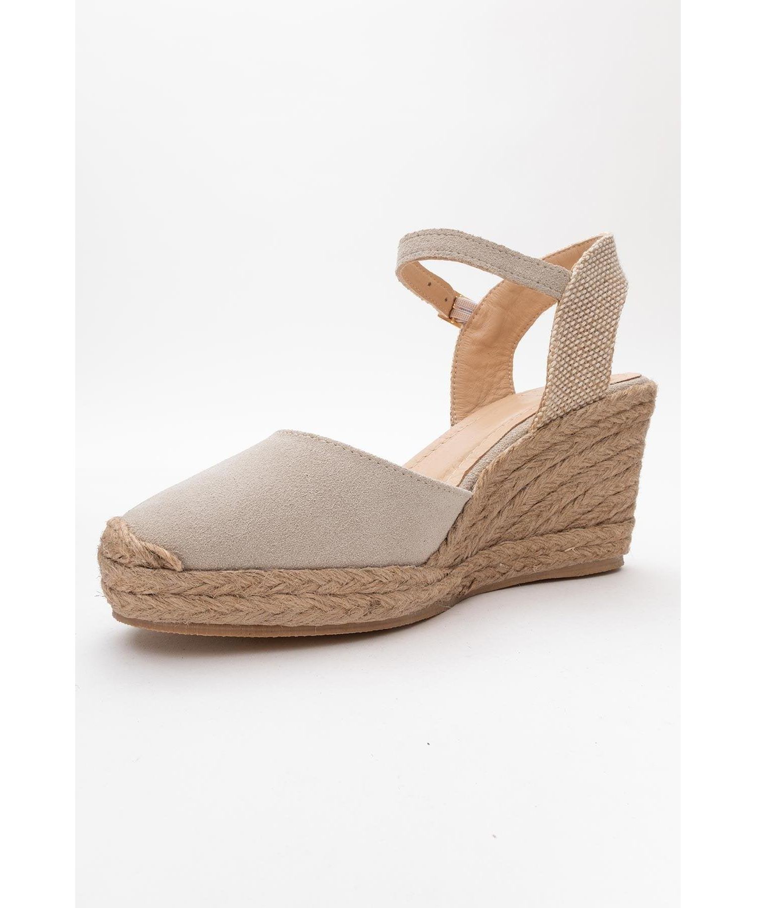 Sinta Suede Leather Platform Espadrille (Women)