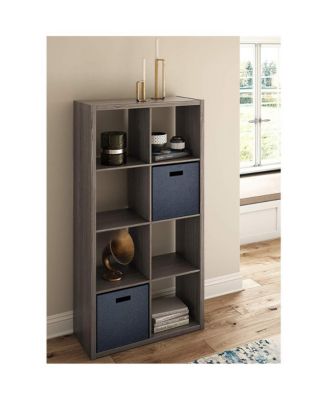 Decorative Bookcase Open Back 8-Cube Storage Organizer