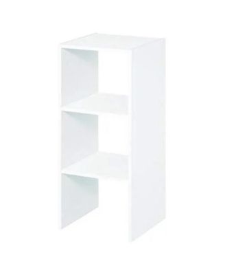 Decorative Home Stackable 2-Cube Cubeicals Organizer Storage, White