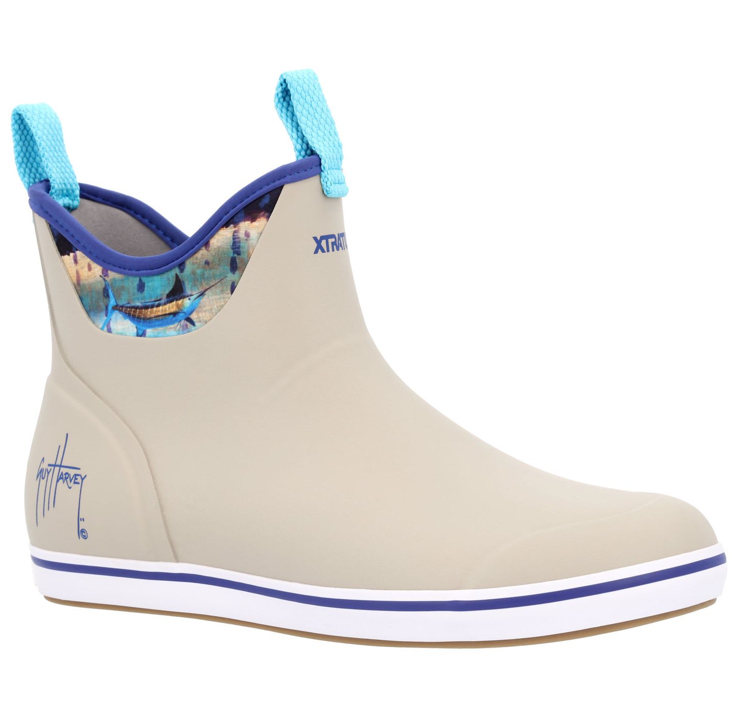 Мужские ботинки XTRATUF Ankle Deck Boot Guy Harvey, цвет: Серо-коричневый — фото 7