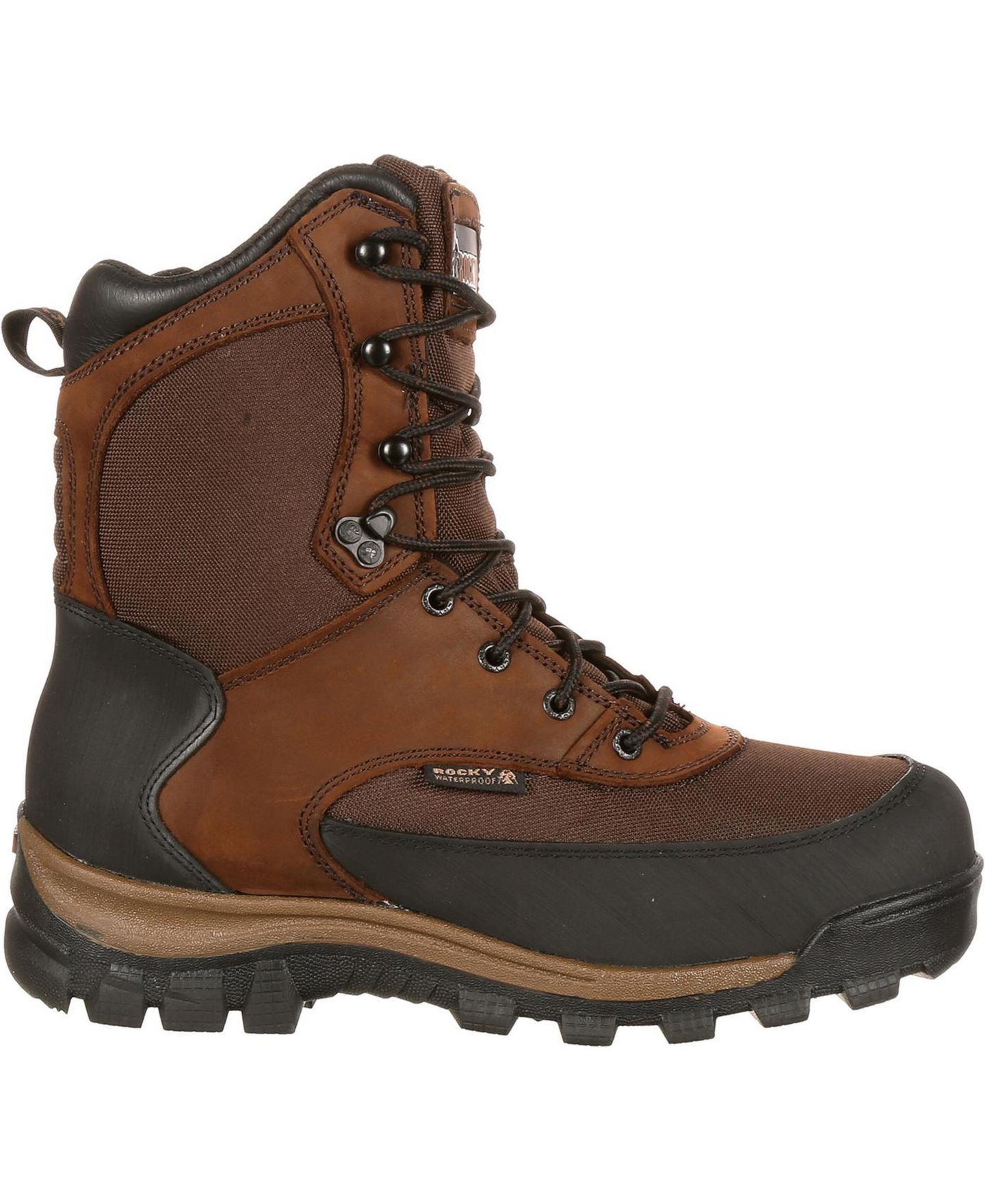 Мужские ботинки ROCKY Core Waterproof 800G Insulated Outdoor Boot, цвет: Тёмный коричневый — фото 2