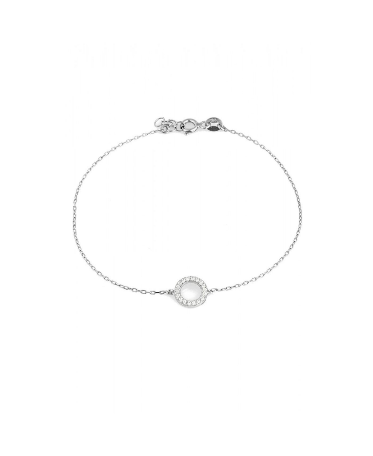 Circle Bracelet in Sterling Silver - Silver