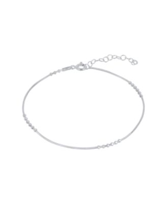 Six Beads Sterling Bracelet
