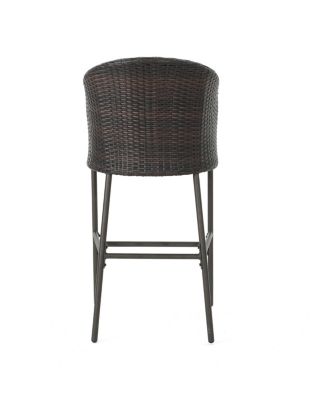 Outdoor Wicker Barstool Set - Patio Height