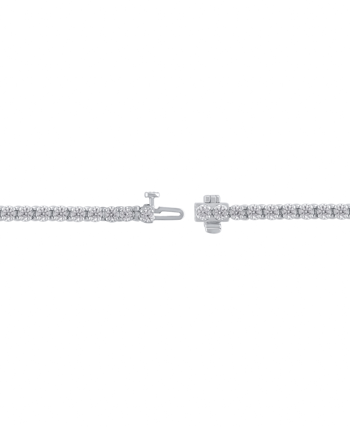 Macy's Diamond Bracelet (3 Ct. T.w.) In 10k White Gold In Gold