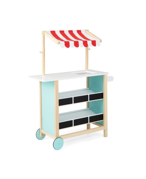 Детские фигурки Mecale Kids Wooden Ice Cream Cart with Chalkboard and Storage for over 3 Years Old, цвет: Синий