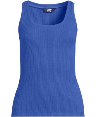Women's Pointelle Rib UNeck Tank