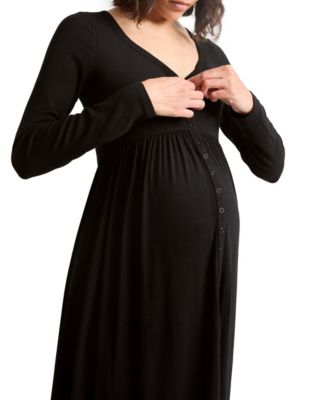 Maternity The Softest Rib Nursing Friendly Dress