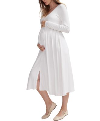 Maternity The Softest Rib Nursing Friendly Dress