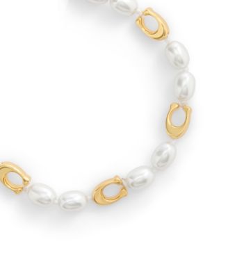 Faux Cultivated Pearl Signature Heritage Strand Bracelet