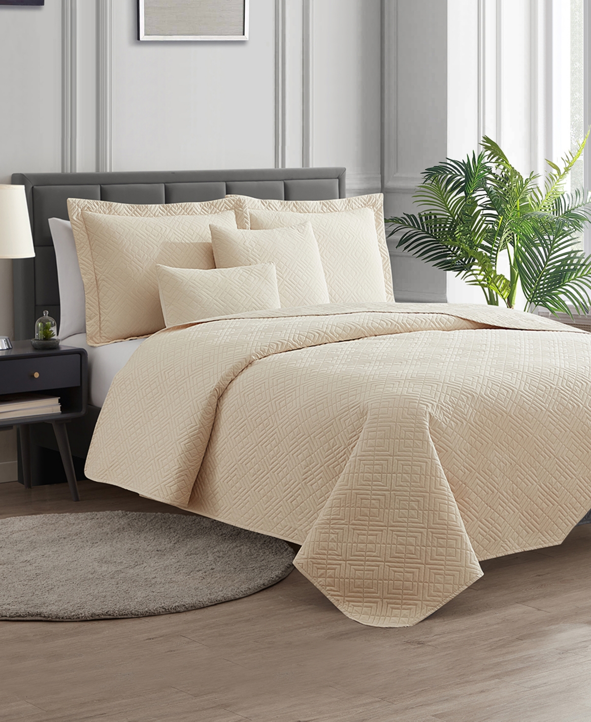 Nestl Diamond Embossed 4-pc. Quilt Set, Twin/twin Xl