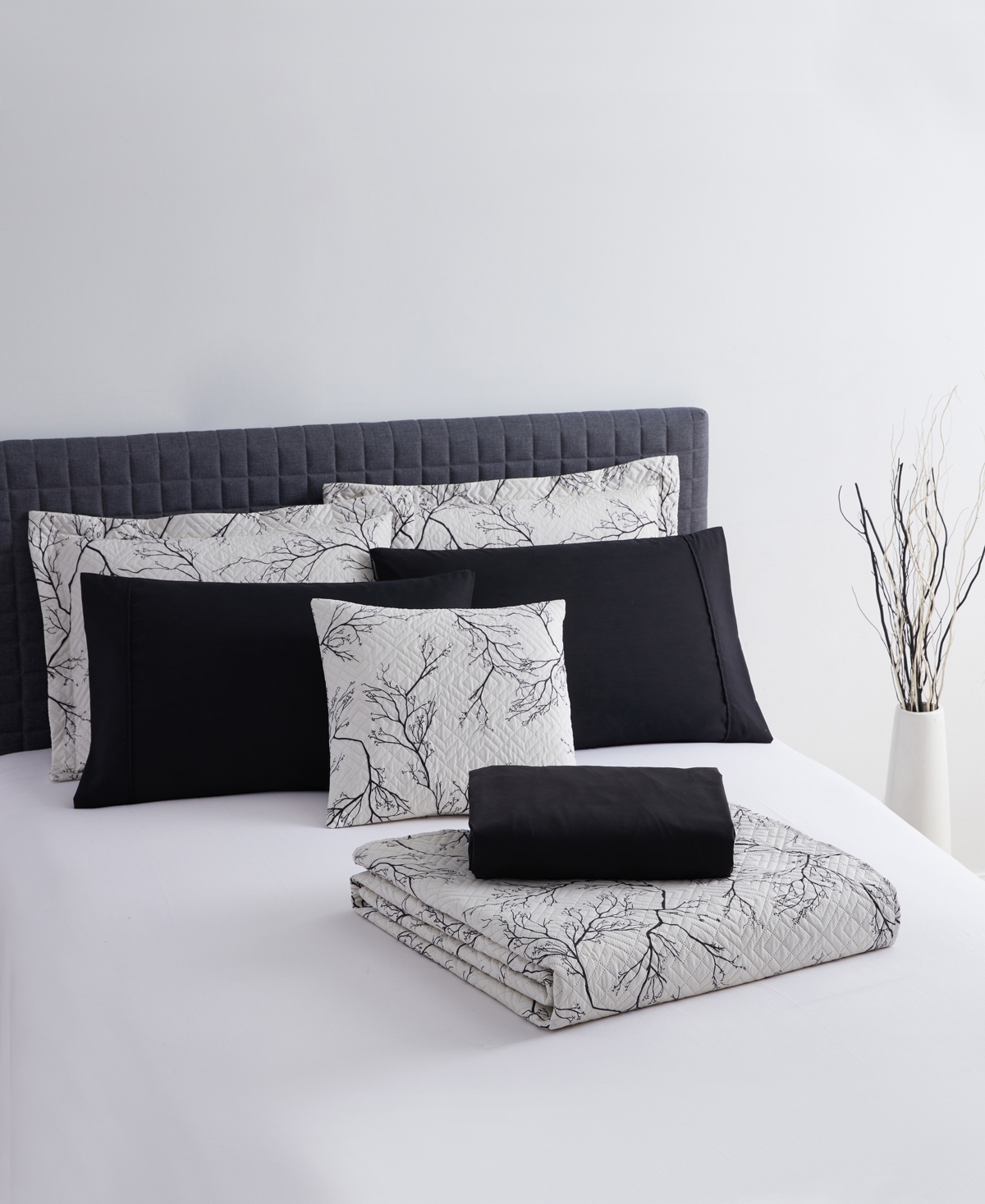 Nestl Branches Reversible 5-pc. Quilt Set, Full/queen