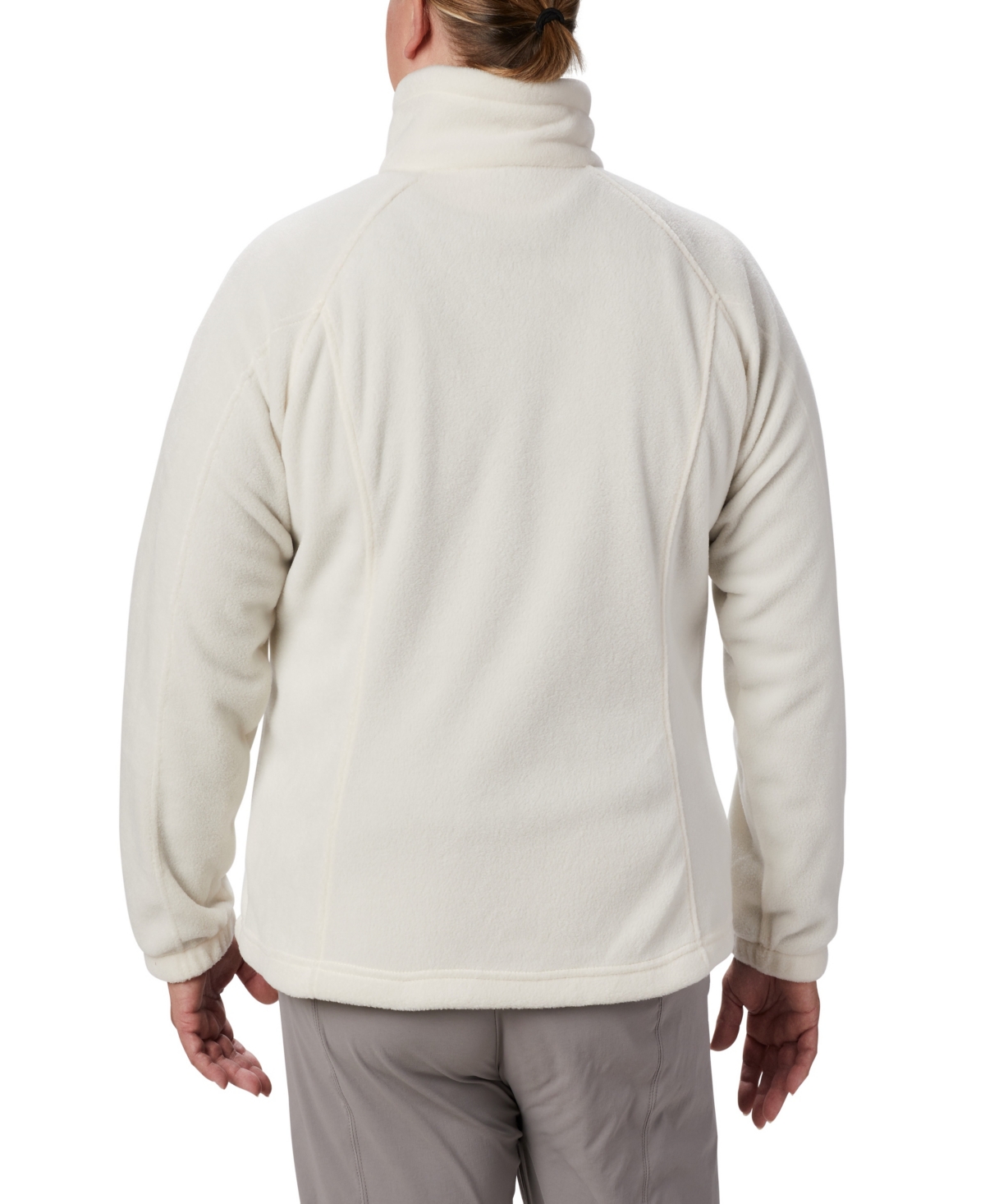 Columbia Plus Size Benton Springs Fleece Jacket In White
