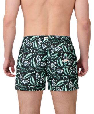 Sunset and Vines Men's Floral Woven Swim Trunks