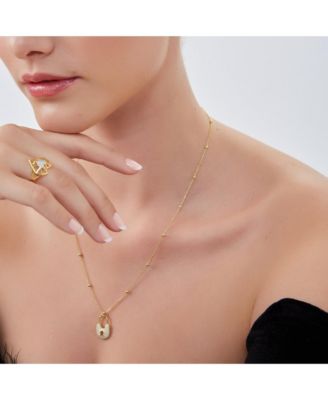 Geometric Heart Adjustable Ring in Sterling Silver