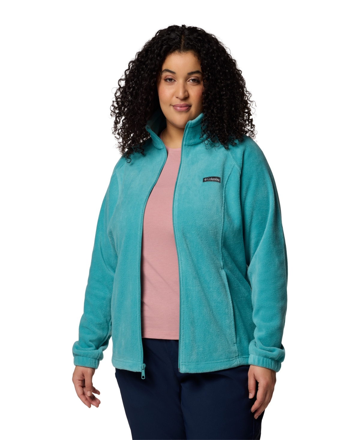 Columbia Plus Size Benton Springs Fleece Jacket In Blue