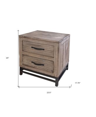 2-Drawer Nightstand – Functional Bedside Table with Storage