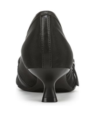 Women's Madelyn Mary Jane Pointed Toe Kitten Heel Pumps