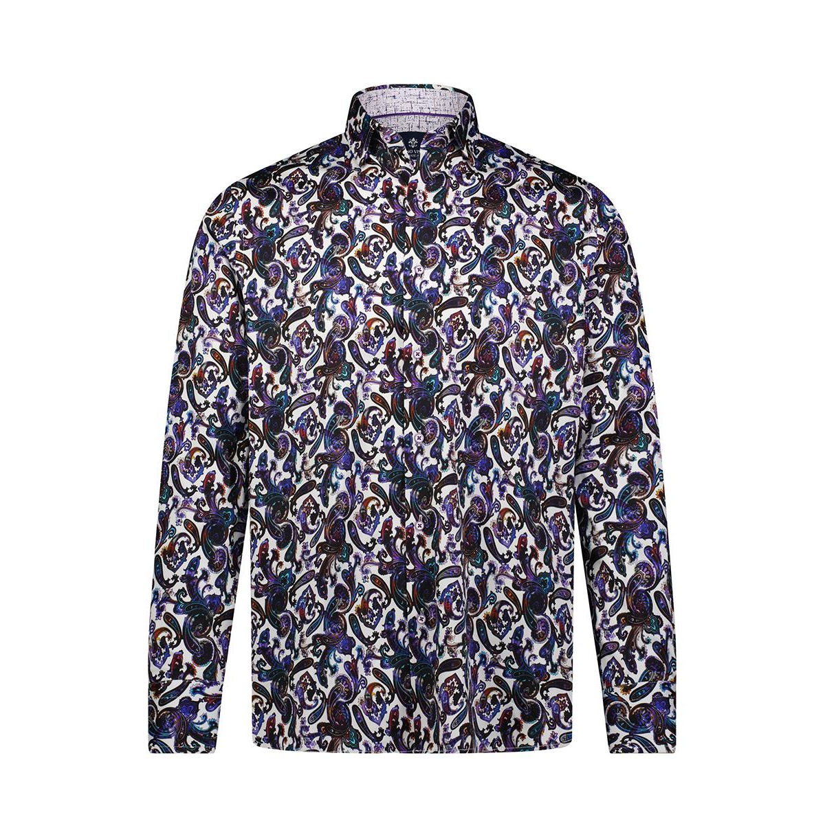 Men's Multicolor Paisley Print shirt - Rainbow paisley print
