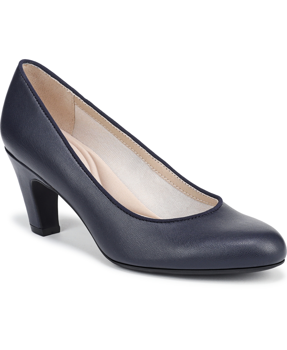Women's Parigi-Plus Dress Pumps - Lux Navy Faux Leather