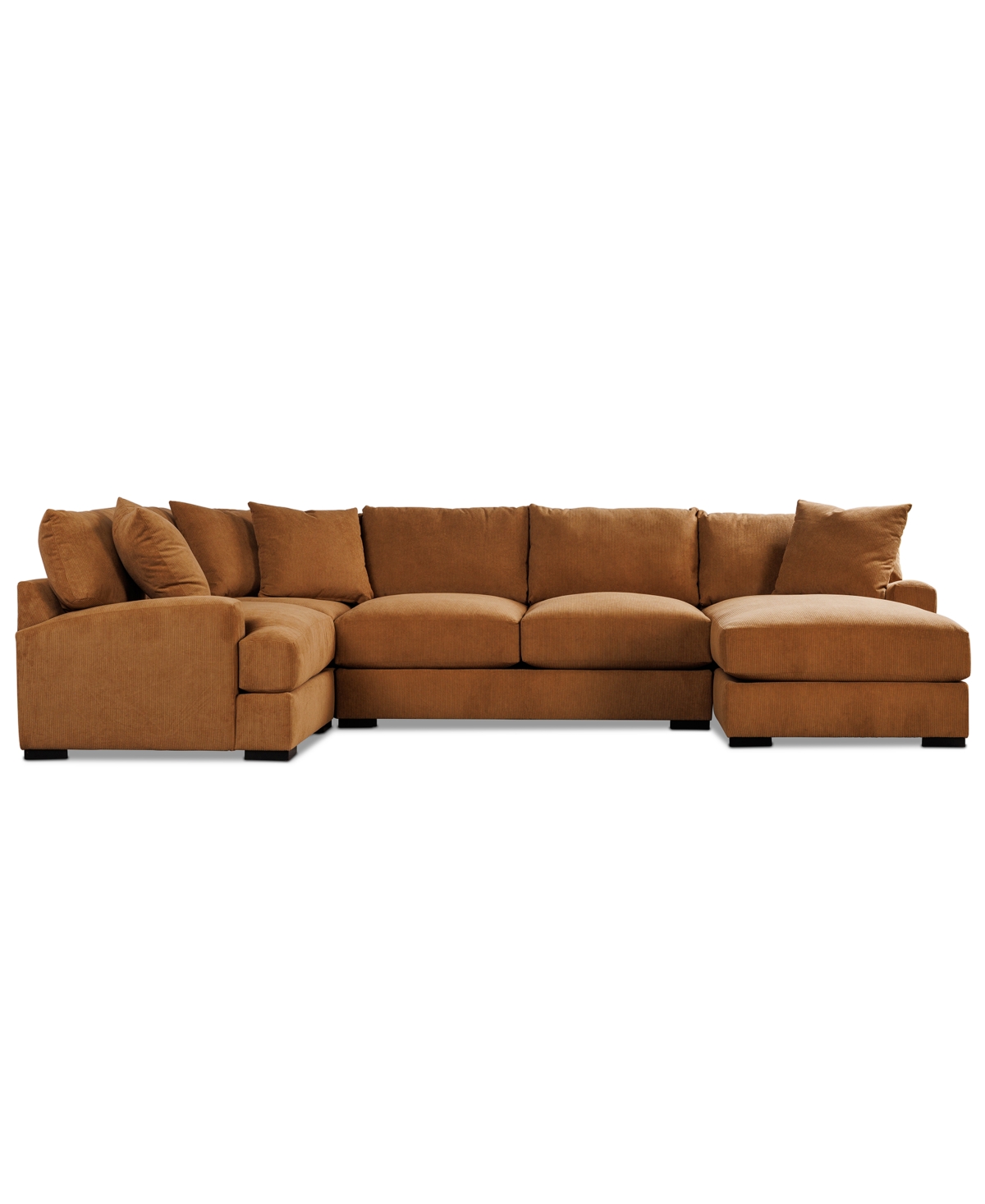 Macy's Rhyder 4-pc. Fabric Chaise Sectional, Exclusively At