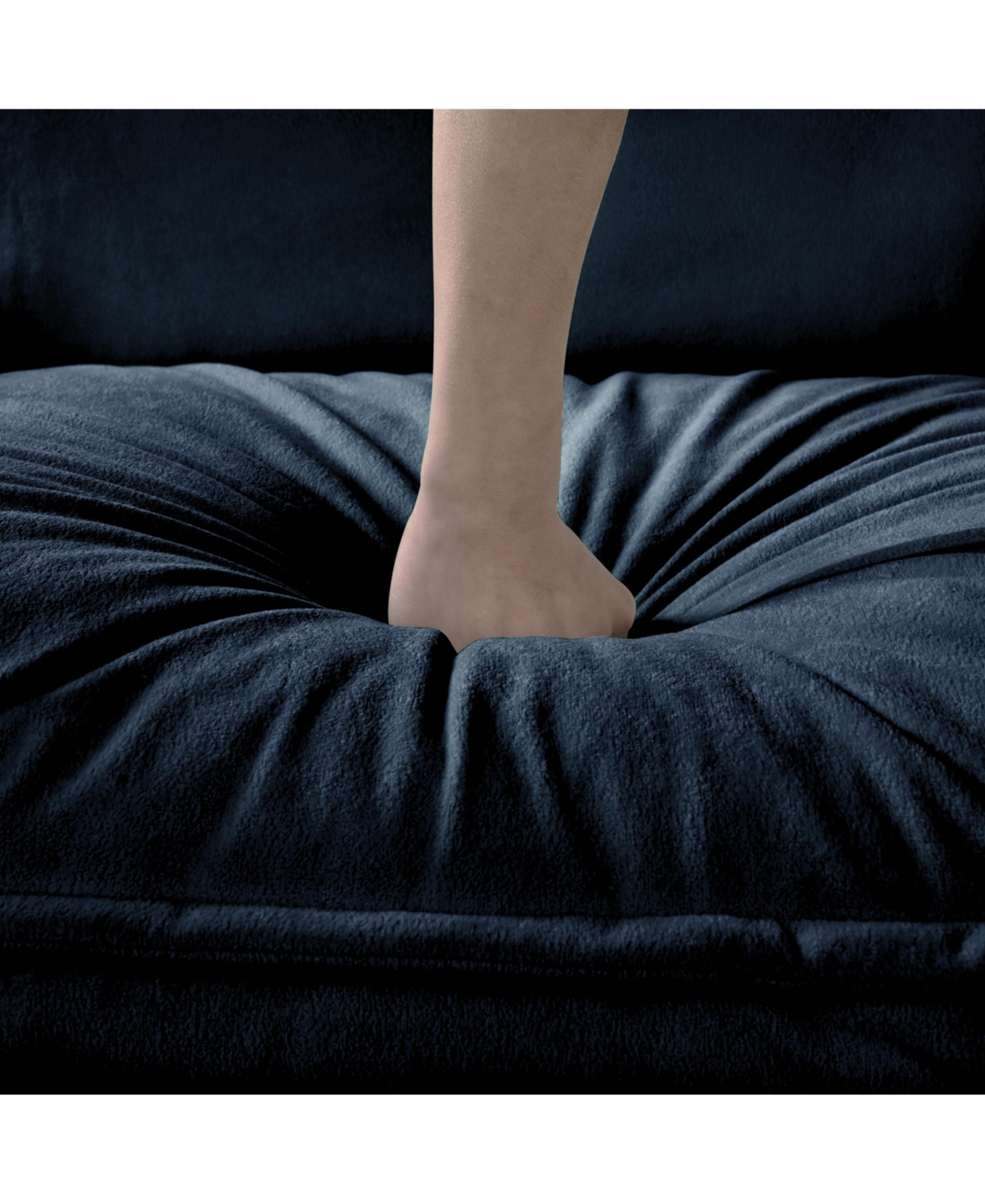 Green Chenille Cloud Couch - Oversized Modular Sofa