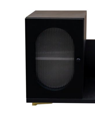 Extendable Wooden TV Stand – Rectangle Media Console with Storage for Living Room & Bedroom