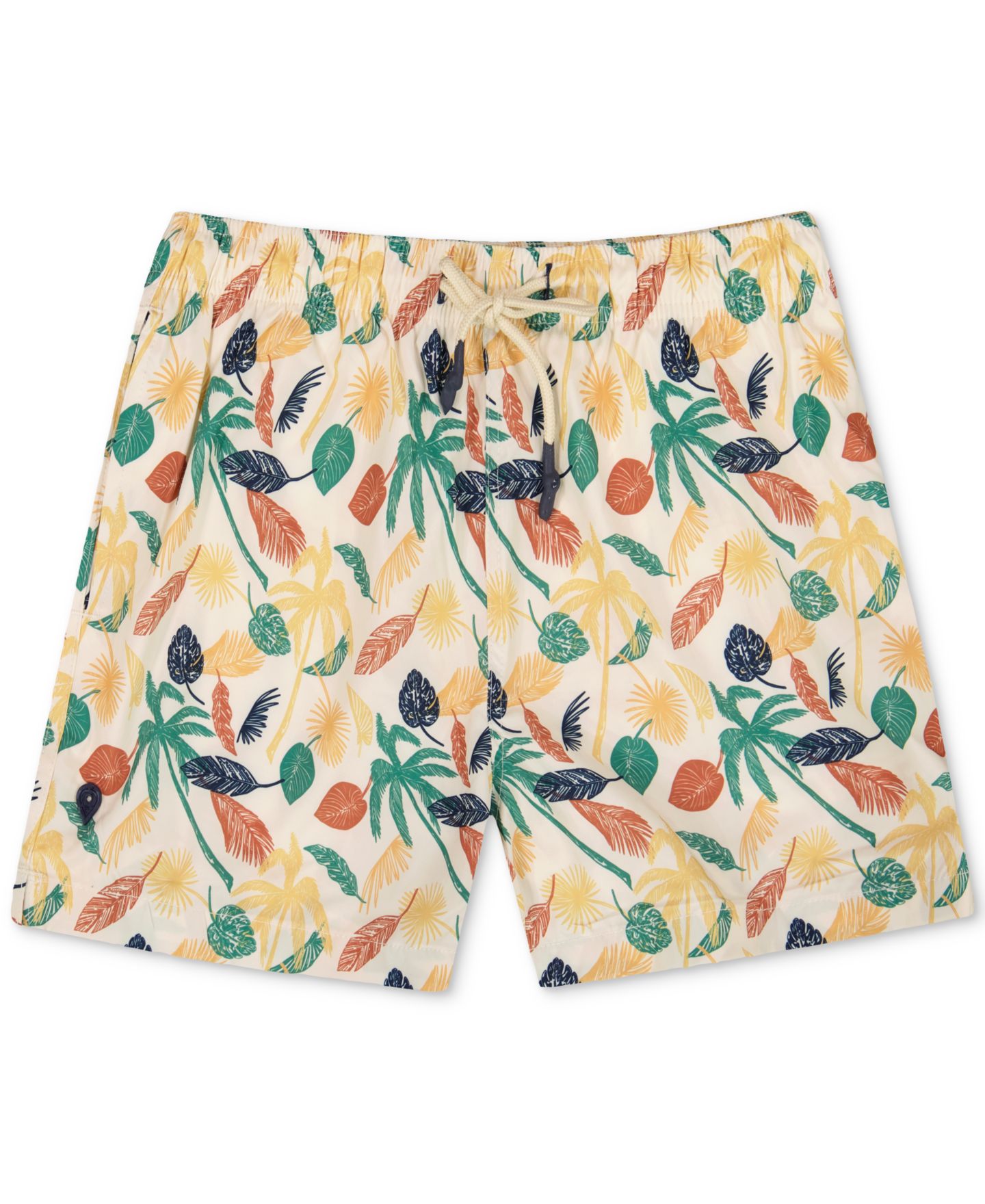 Плавки Sunset Leaf-Pattern для мужчин, тканый — Sunset x Vine, цвет: Льняной — фото 1