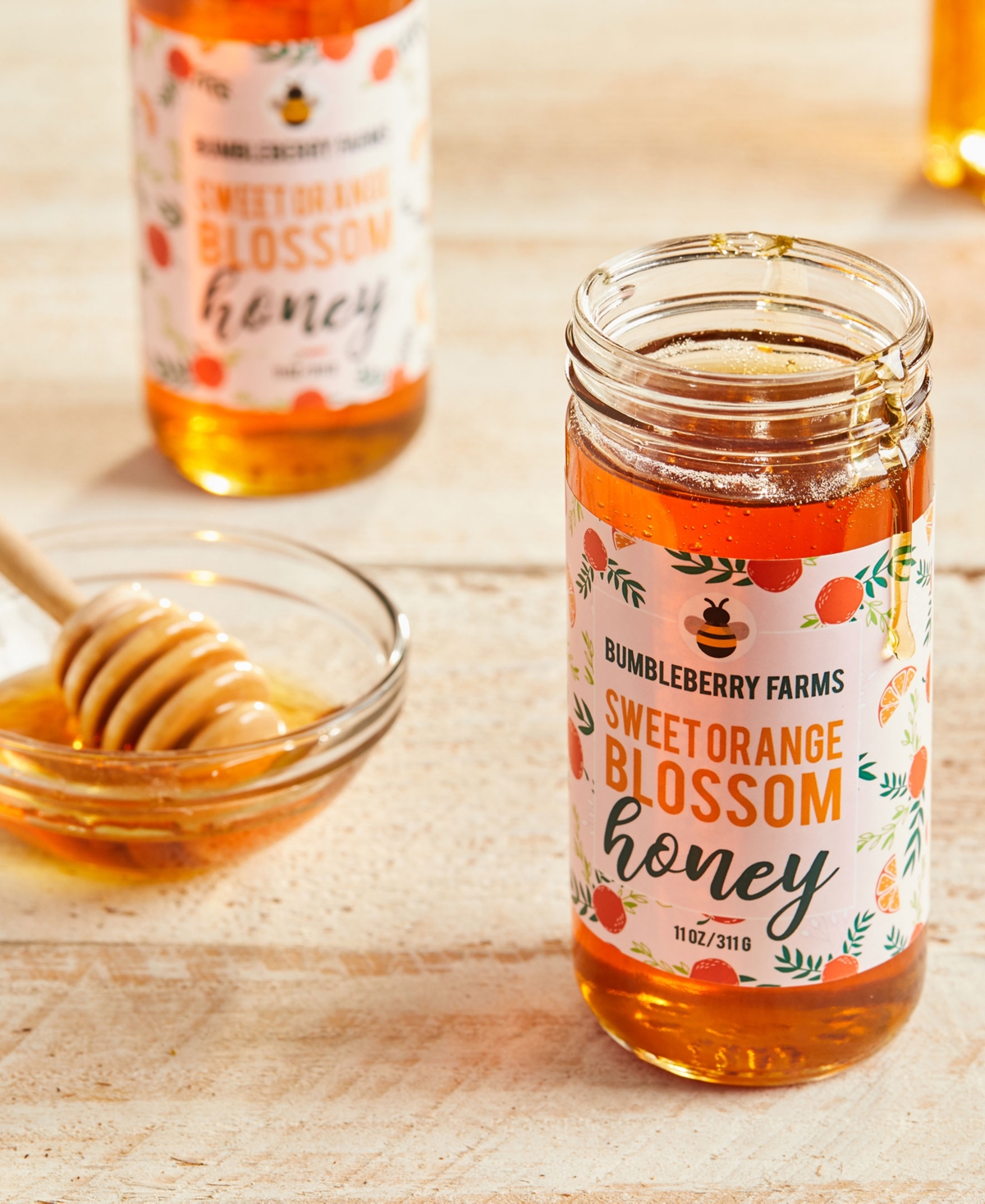 Bumbleberry Farms Orange Blossom Honey Set of 2